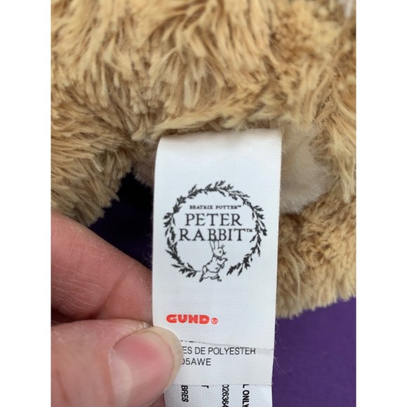 Peter Rabbit Beatrice Porter GUND 604,8964 Rabbit Bunny 2017 12 Inch Brown Tan w - Picture 9 of 15